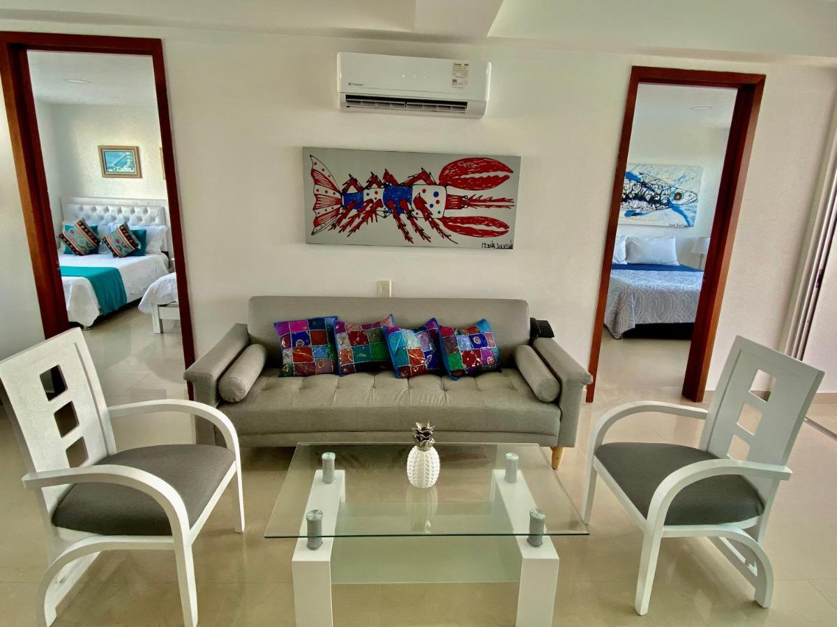 Palmetto Bocagrande Oceanfront Daire Cartagena Dış mekan fotoğraf