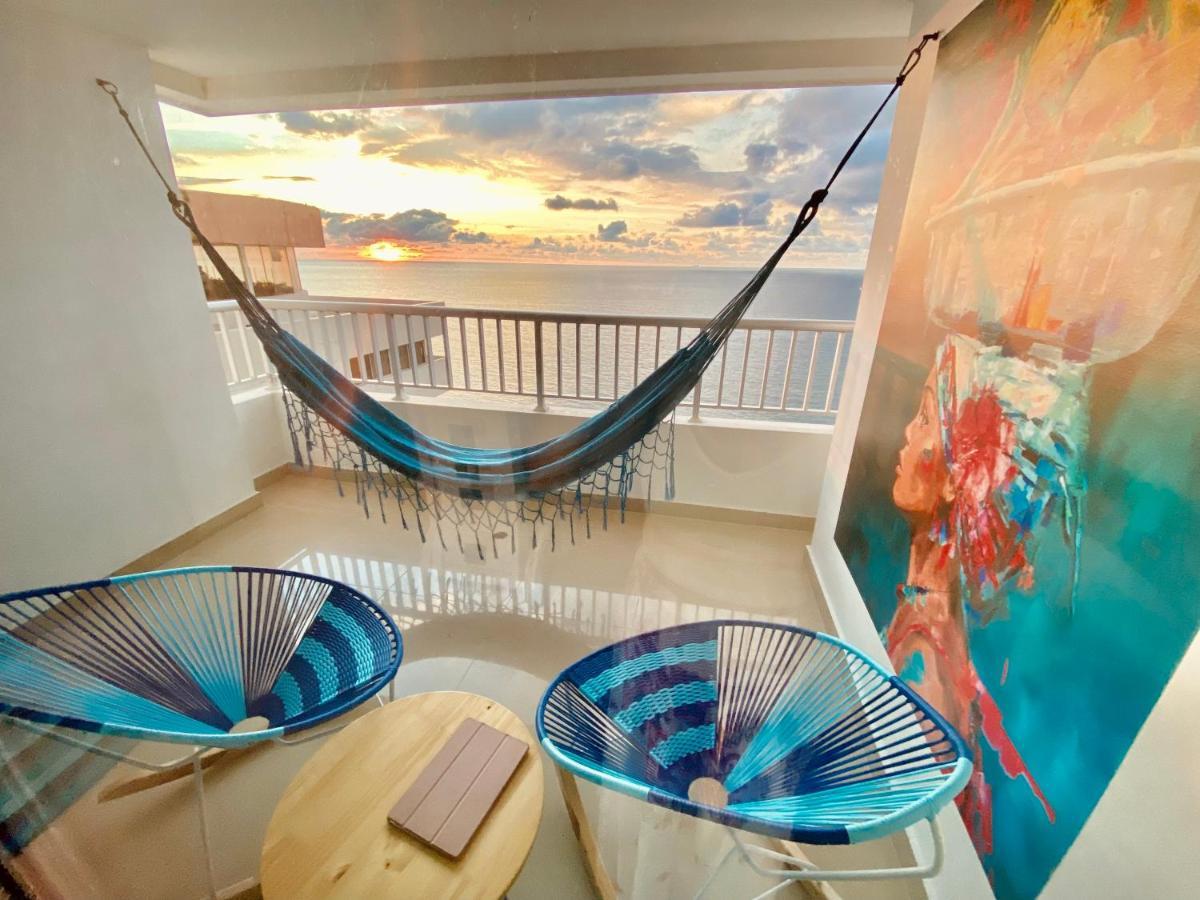 Palmetto Bocagrande Oceanfront Daire Cartagena Dış mekan fotoğraf